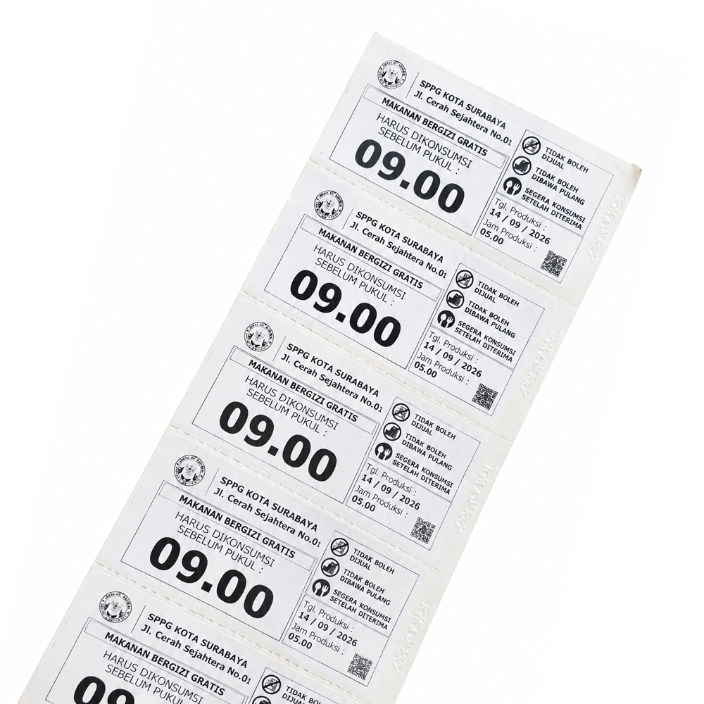 Label Removable untuk Ompreng